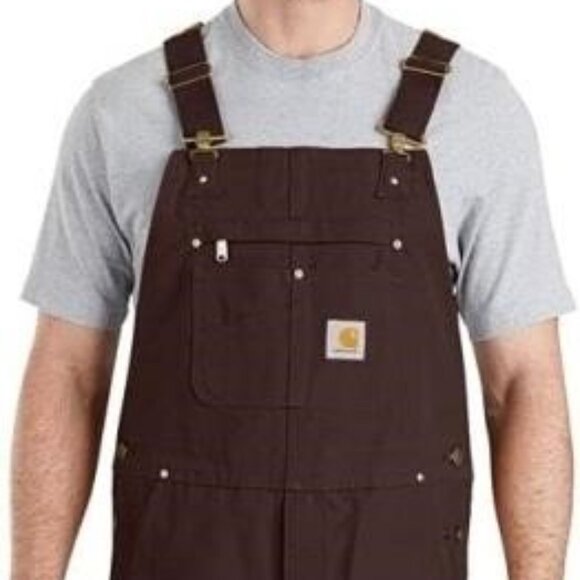 Carhartt Other - NEW Carhartt Mens Relaxed Fit Duck Bib Overall dark brown, 42W x 30L
